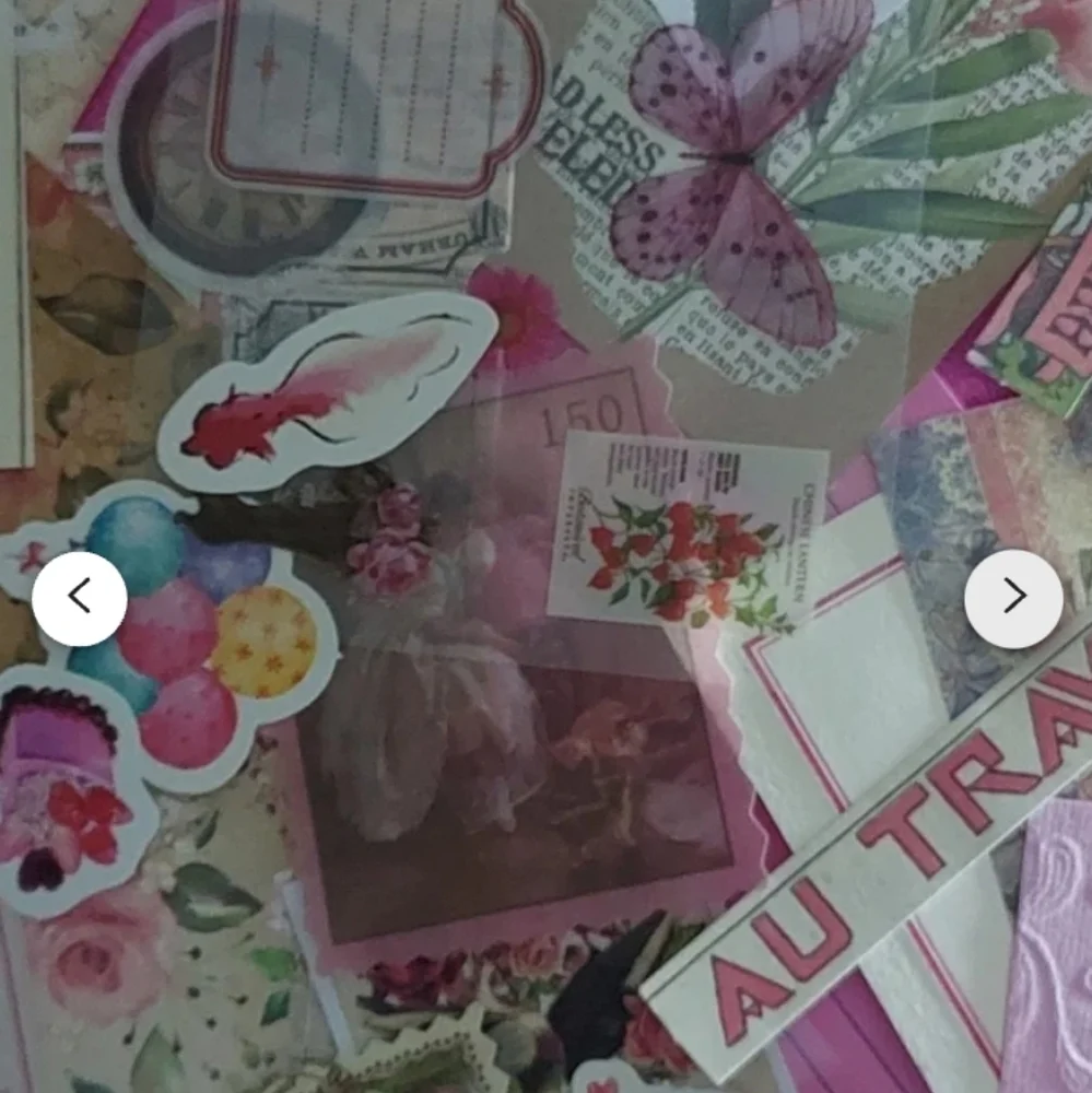 Pink Floral Mixed Paper Journal Kit – Pink Accents